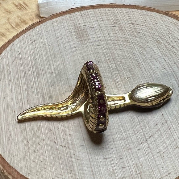 VTG| Purple Rhinestones Snake Ring 💜✨ - Picture 5 of 9